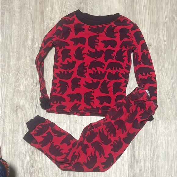 4/$20 Red Bear Print Kids Pajamas - Picture 1 of 1